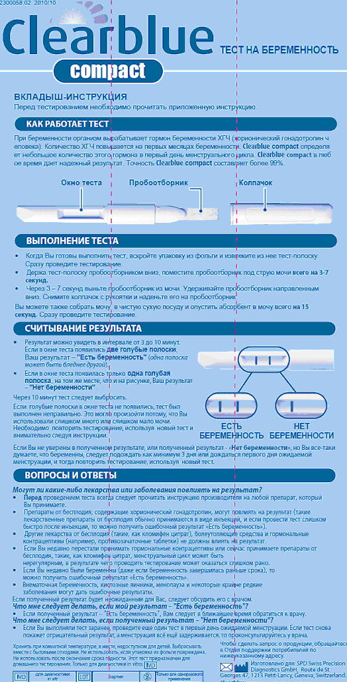 Clearblue инструкция с картинками по применению